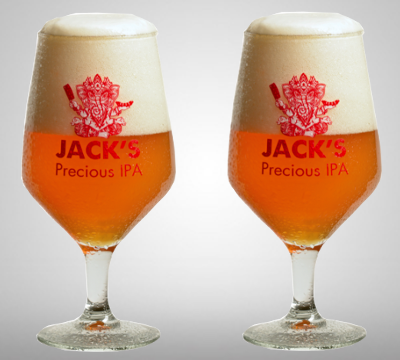Jacks Precious IPA met Hindoegod Ganesha Jacks Precious IPA met Hindoegod Ganesha